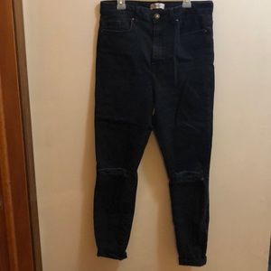 Black High-waisted Skinny Jeans